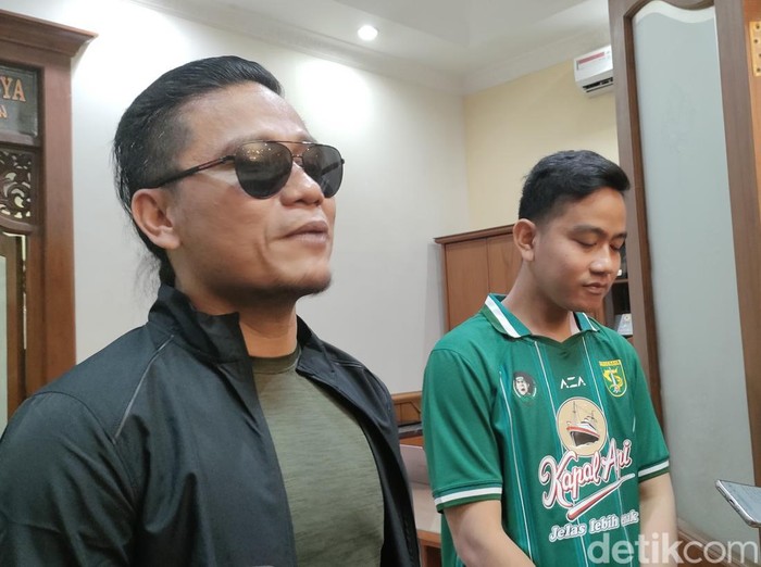 Wali Kota Solo Gibran dan Gus Miftah di Balai Kota Solo, Selasa (18/7/2023).