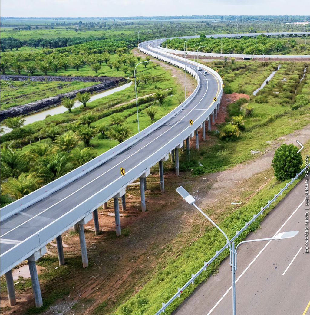 Kementerian PUPR tengah mempercepat penyelesaian pembangunan Jalan Tol Indralaya-Prabumulih sepanjang 64,5 km yang merupakan bagian dari Jalan Tol Trans-Sumatra di Sumatera Selatan. (Biro Pers PUPR)