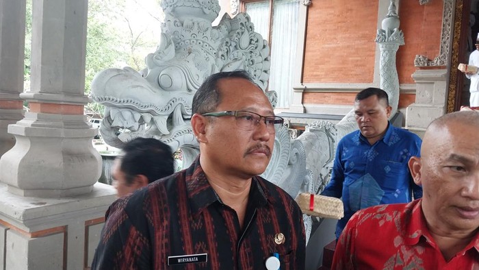 Kepala Badan Kesatusan Bangsa dan Politik Provinsi Bali I Gusti Ngurah Wiriyanata di gedung DPRD Bali, Denpasar, Selasa (18/7/2023).