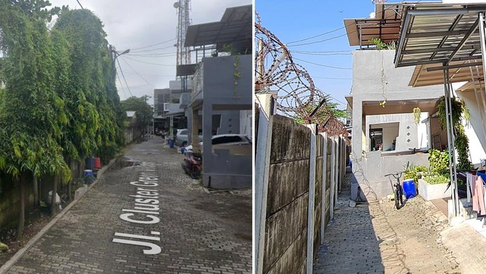 Kolase Rumah Cluster di Bekasi di Tembok