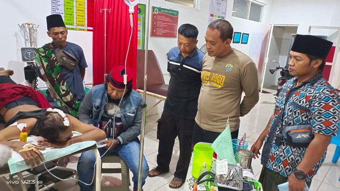 Korban saat mendapat perawatan di RS