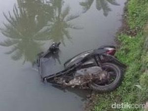 Heboh Motor Nyungsep di Kolam Ikan, Ternyata Curian yang Dibuang