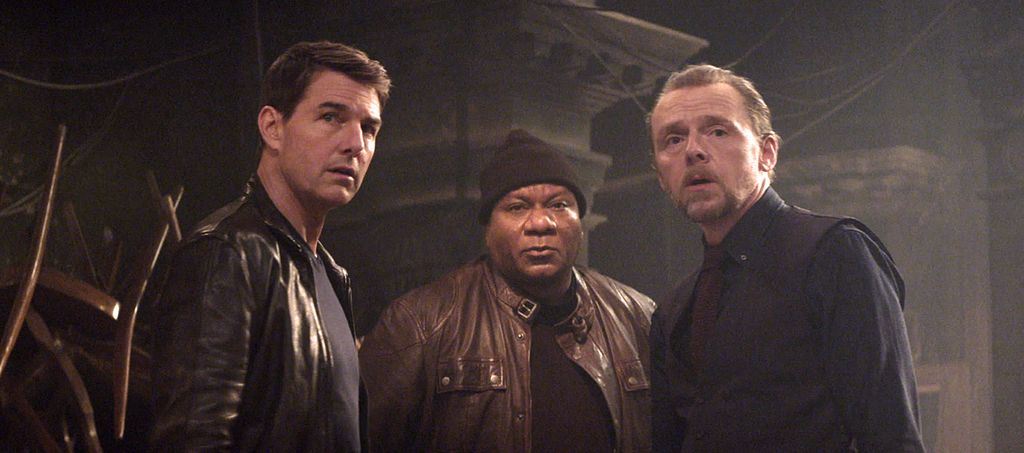Tom Cruise, Ving Rhames dan Simon Pegg di Mission: Impossible Dead Reckoning Part One.