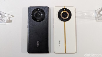 Ini Realme 11 Pro yang hadir dalam varian warna Astral Black dan Sunrise Beige. Foto: Virgina Maulita Putri/detikINET