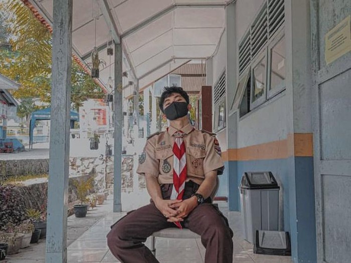 Redho Tri Agustian saat aktif pramuka.