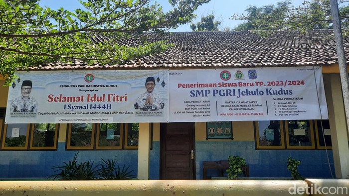 SMP PGRI Jekulo Kudus terima 5 siswa baru PPDB 2023. Foto diunggah Selasa (18/7/2023).