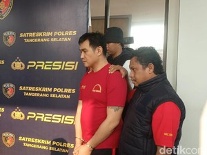 Tampang Suami KDRT Istri Hamil di Serpong, Tangannya Diborgol