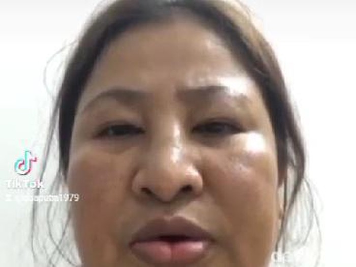 Tangkapan layar video viral TKW Subang
