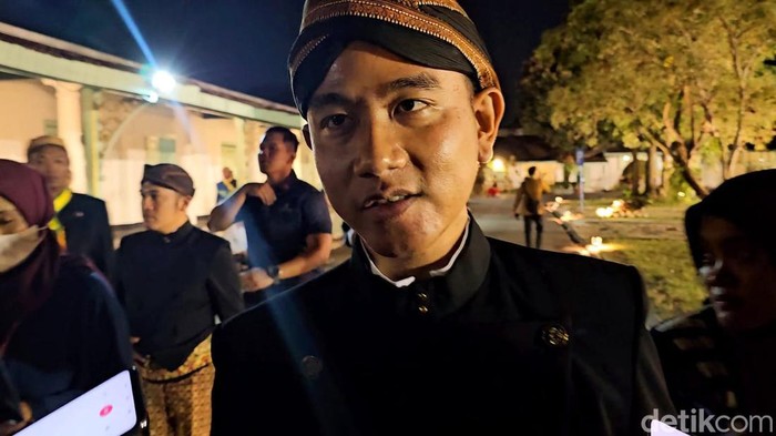 Wali Kota Solo Gibran Rakabuming Raka di Puro Mangkunegaran Solo, Selasa (18/7/2023).
