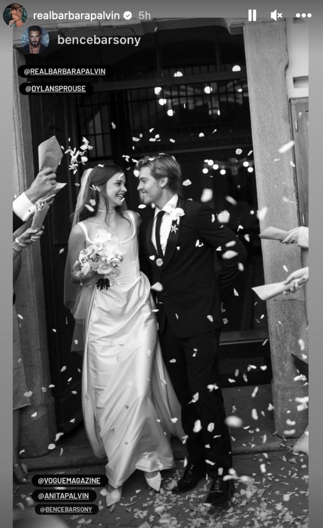 Pernikahan Barbara Palvin dan Dylan Sprouse digelar pada 15 Juli 2023. Barbara menikah dengan Dylan di kampung halamannya, Hungaria. Foto: Dok. Instagram @realbarbarapalvin