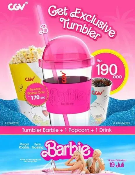 Barbie Tayang Hari Ini, Ada Popcorn hingga Roti Sobek Tema Barbie