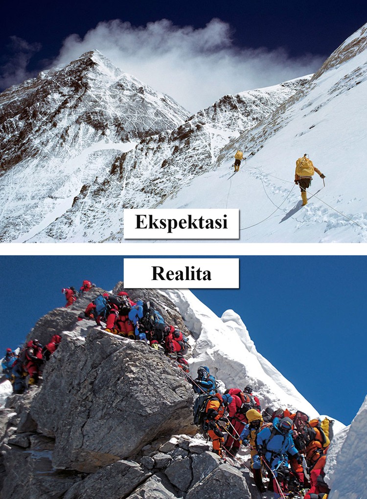 Ekspektasi vs Realita Ketika Traveling, Kirain Sepi Ternyata... Saat akan jalan-jalan bersama dengan keluarga, yang ada dibenak kita pasti tempatnya bakal sepi sesuai dengan foto yang dibagikan orang-orang. Tapi ternyata...