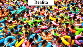 Nah ini sering terjadi. Berangkat dari rumah berharap sepi, padahal sudah datang di hari biasa. Tapi ternyata tetap saja ramai saat sudah sampai lokasi. Foto: (Dok. Bored Panda).