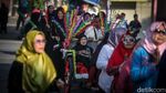 Hebohnya Emak-emak Pawai 1 Muharram di Jakarta Islamic Center