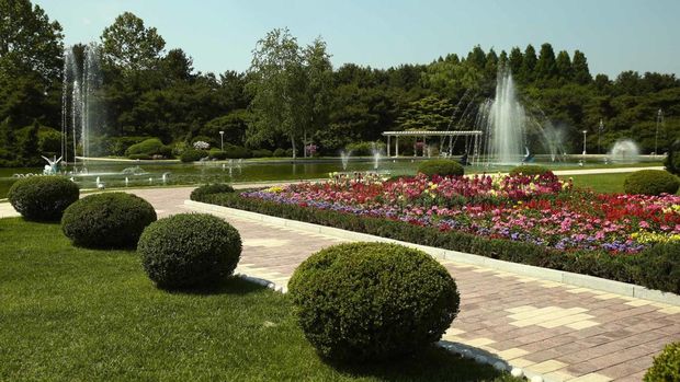 Inikah rumah Kim Jon Un?/Valery Sharifulin/TASS via Getty Images (CNN)