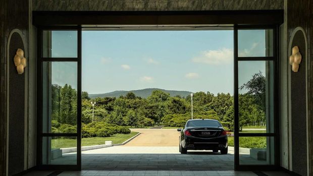 Inikah rumah Kim Jon Un?/Valery Sharifulin/TASS via Getty Images (CNN)