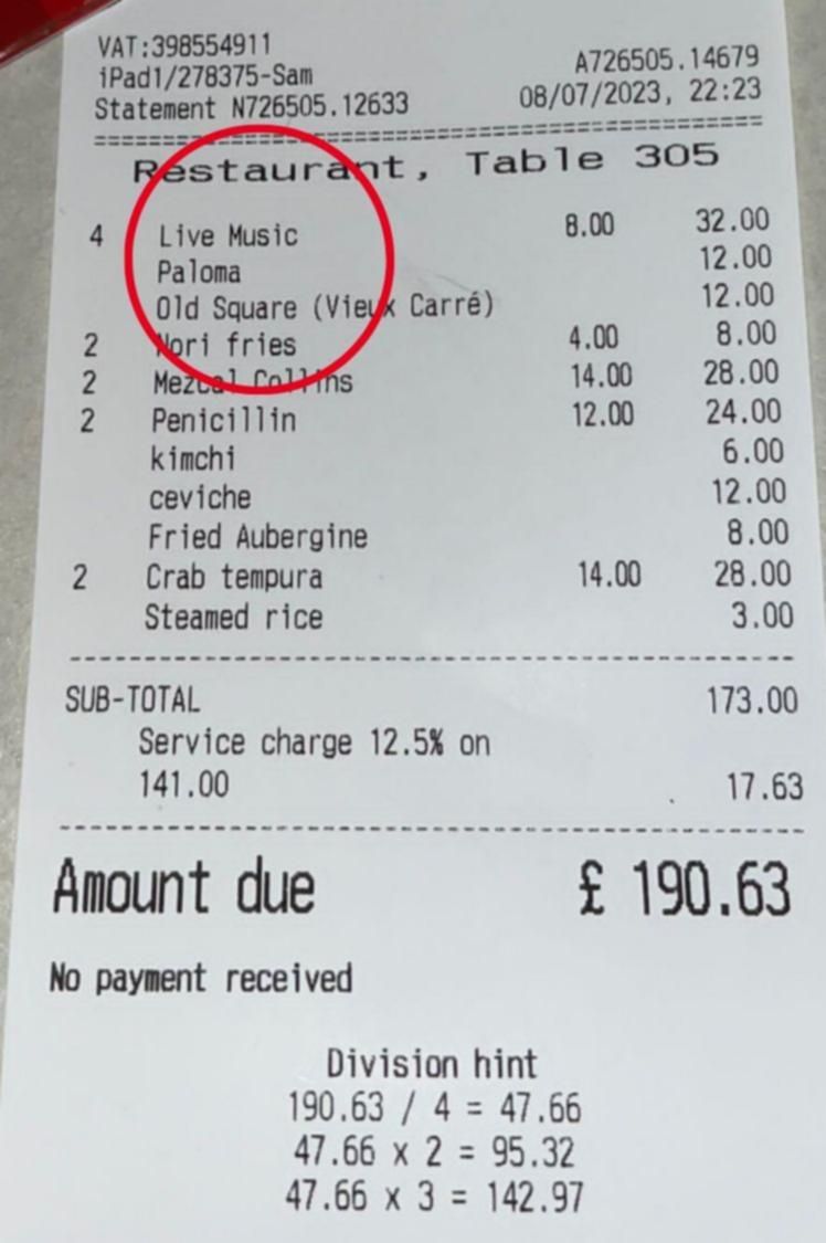 Pengunjung Kaget Harus Bayar Rp 326 Ribu karena Dengarkan Live Music di Resto