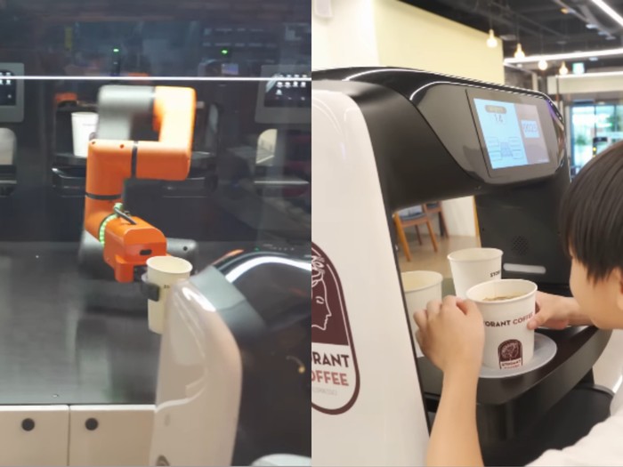 Kafe dan restoran di Korea yang menggunakan robot canggih