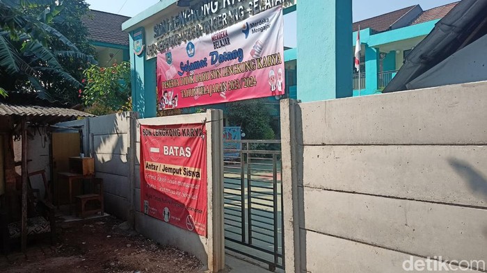 SDN Lengkong Karya 1, Serpong Utara, Tangsel, 19 Juli 2023. (Adrial Akbar/detikcom)