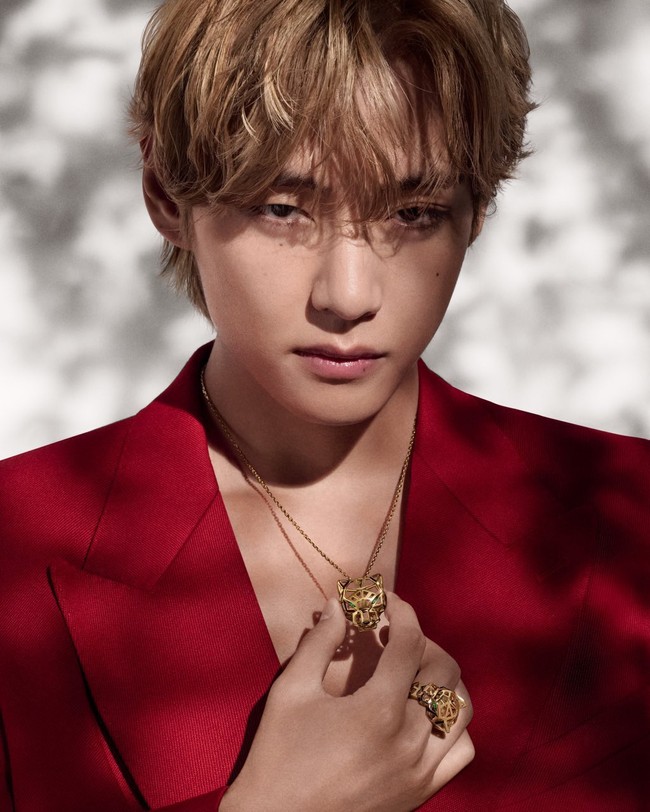 V BTS tumbuh besar dalam keluarga petani di Daegu. Hidupnya berubah setelah menemani seorang temannya ikut audisi. Seorang staf Big Hit Music melihat potensinya dan memintanya audisi hari itu. Foto: dok. Instagram @thv