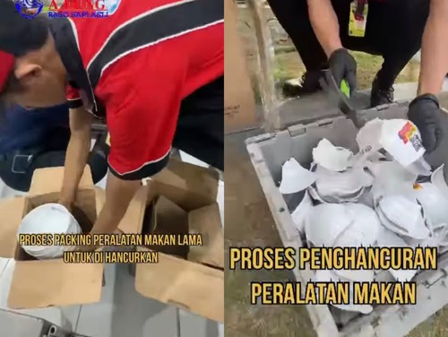 Imbas kasus Jovi Adhiguna makan bakso pakai kerupuk babi, pihak Baso A Fung yang telah mendapat sertifikasi halal harus menghancurkan peralatan makan