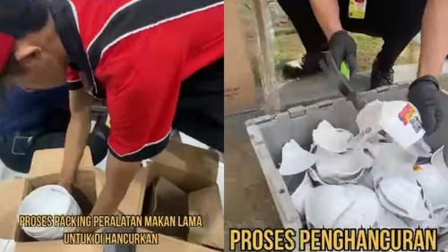Imbas kasus Jovi Adhiguna makan bakso pakai kerupuk babi, pihak Baso A Fung yang telah mendapat sertifikasi halal harus menghancurkan peralatan makan
