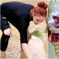 Setelah menikah, Kanon mengajak Menus tinggal di desa di kawasan Guangxi, China. Dia bertekad mendapatkan penghasilan dengan kembali ke kampungnya. Awalnya Kanon sempat khawatir Menus tidak bisa menjalani hidup di desa. Namun ternyata wanita bule itu menikmati kehidupannya sekarang. Foto: Dok. TikTok