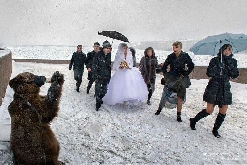 Foto kehidupan warga Rusia