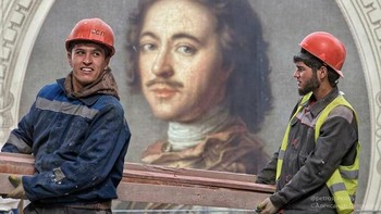 St Petersburg masih dalam pembangunan! Foto: Alexander Petrosyan