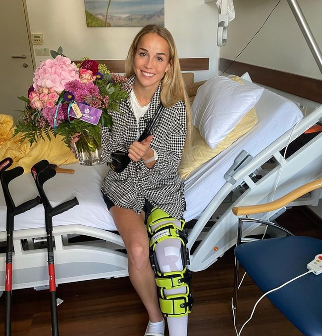 Sebelumnya Giulia dua kali mengalami cedera cukup parah yang mengganggu ligamen lutut anterior.  Foto: Instagram