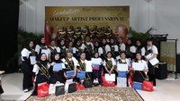 Hari Terakhir Pelatihan Makeup Artis Professional Batch 3 bersama Sahabat Tuli, di Gedung Smesco, Jakarta, Kamis (20/7/2023).