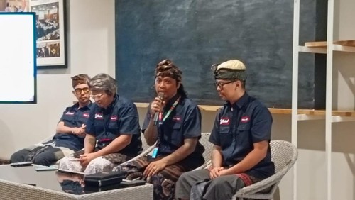 Konferensi pers Pica Fest 2023 di Gedung Dharma Negara Alaya Denpasar, Kamis (20/7/2023). (Ni Made Lastri Karsiani Putri/detikBali)