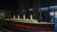 Pameran yang bertajuk Titanic XXL berlangsung di Paris Expo Porte de Versailles di Paris yang dibuka pada 18 Juli 2023. Foto: AFP/GEOFFROY VAN DER HASSELT