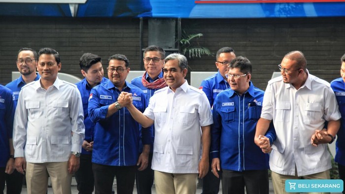 Momen Silaturahmi Kebangsaan PD-Gerindra di Markas Demokrat