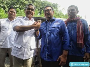 Momen Silaturahmi Kebangsaan PD-Gerindra di Markas Demokrat