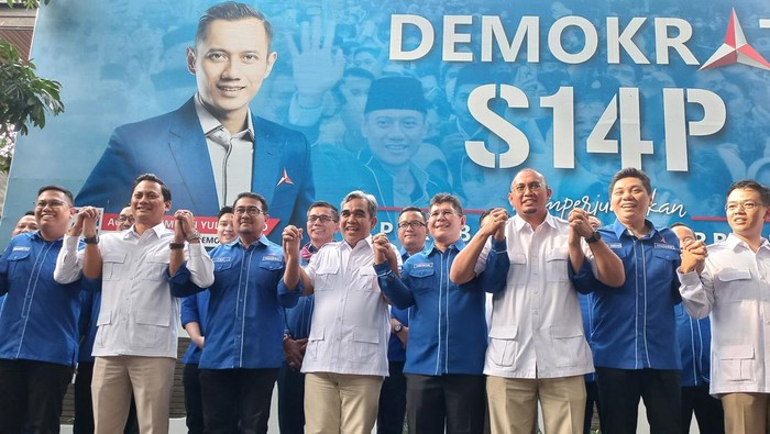Partai Gerindra dan Partai Demokrat di DPP Partai Demokrat, Jakarta, Kamis (20/7/2023).