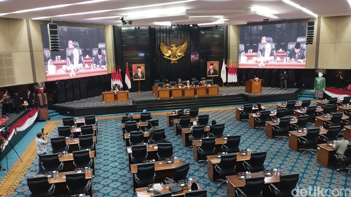 Rapat paripurna di DPRD DKI Jakarta. (Brigitta Belia Permata/detikcom)