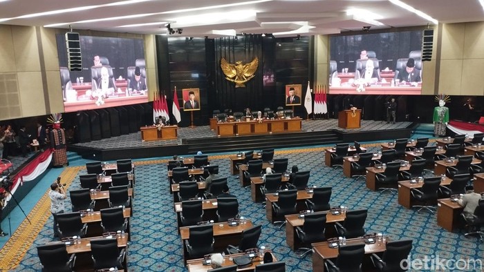 Rapat paripurna di DPRD DKI Jakarta. (Brigitta Belia Permata/detikcom)