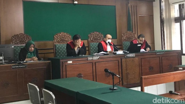 Sidang kasus cucu bunuh kakek di PN Jogja, Kamis (20/7/2023).