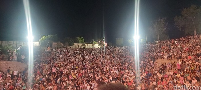 Suasana festival musik di Kartago, Tunisia. (Dwi Andayani/detikcom)