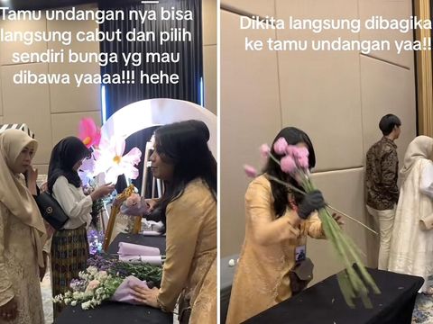 Viral tamu undangan bisa membawa bunga segar yang menjadi dekorasi pernikahan. Viral tamu undangan bisa membawa bunga segar yang menjadi dekorasi pernikahan.