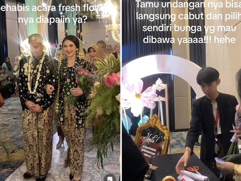Viral tamu undangan bisa membawa bunga segar yang menjadi dekorasi pernikahan. Viral tamu undangan bisa membawa bunga segar yang menjadi dekorasi pernikahan.