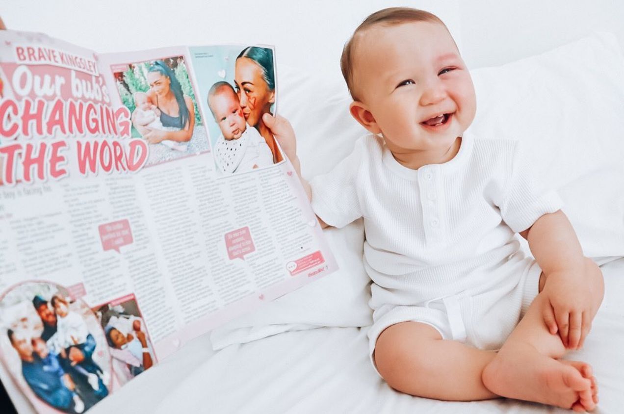 Brooke Atkins dan Kingsley Brooke Atkins, ibu yang di-bully karena laser wajah anaknya.