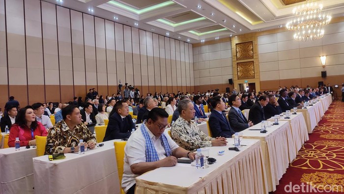 Delegasi Organisasi Centrist Asia Pasific Democrats International (CAPDI) Indonesia Agung Laksono (Wilda Nufus/detikcom)