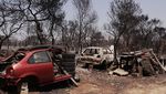 Foto Udara Dampak Kebakaran Hutan di Yunani