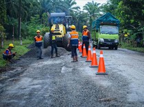 Usai Dicek Jokowi, PUPR Kebut Perbaikan Jalan Bengkulu Pakai Aspal Karet