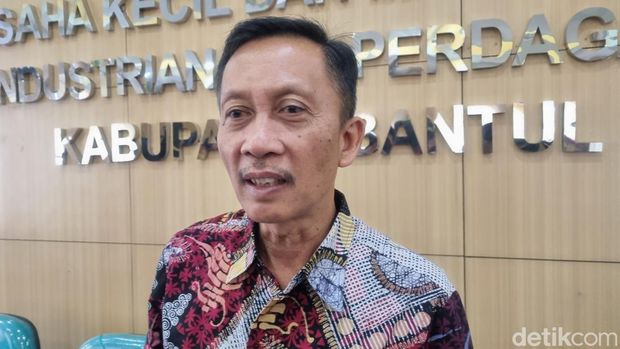 Kepala Dinas Koperasi Usaha Kecil dan Menengah, Perindustrian dan Perdagangan (DKUKMPP) Kabupaten Bantul Agus Sulistyana, Jumat (21/7/2023).
