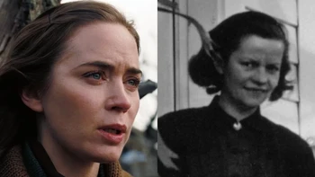 Emily Blunt menjadi istri Oppenheimer, Katherine, yang adalah seorang ahli biologi, ahli botani, dan anggota Partai Komunis. Setelah menikah dengan Oppenheimer pada tahun 1940, pasangan tersebut menyambut anak pertama mereka, Peter, tahun 1941, dan anak kedua mereka, Toni, pada tahun 1944. Keluarga tersebut tinggal di fasilitas Los Alamos, tempat Katherine bekerja sebagai teknisi lab untuk mempelajari efek dari radiasi pada tubuh manusia. Foto: PSugar