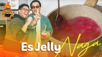 Selain perkedel, keduanya juga pernah membuat Es Jelly Naga untuk diunggah ke konten ‘Cooking Rama’. Foto: Instagram/YouTube
