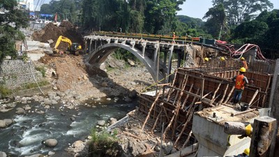 Potret Pembangunan Jembatan Otista yang Telan Anggaran Rp 52,6 M